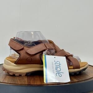 STROLE Wanaka Women's Adjustable Brown Trail Sandals Shoes Size 8